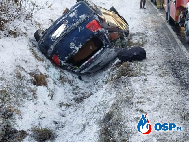 Wypadek drogowy - Spytkowice ul. Krakowska OSP Ochotnicza Straż Pożarna