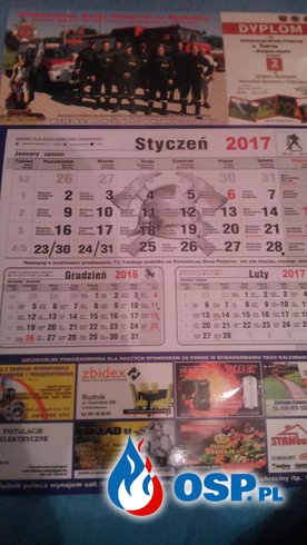 Kalendarze 2017 OSP Ochotnicza Straż Pożarna