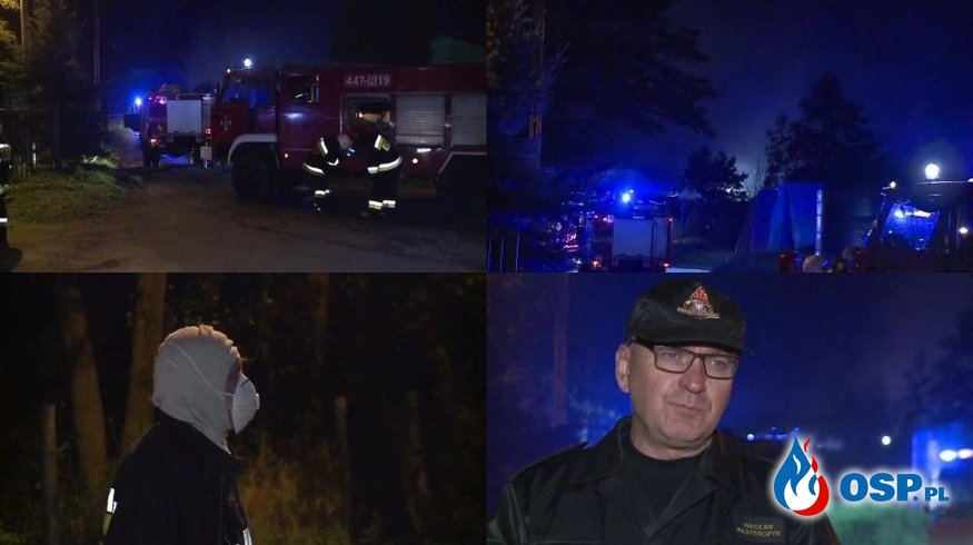 Pożar sortowni śmieci na Podkarpaciu. W akcji ponad 30 zastępów strażaków. OSP Ochotnicza Straż Pożarna