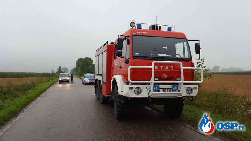 Zdarzenie 13/2016 - Wypadek samochodu ciężarowego OSP Ochotnicza Straż Pożarna