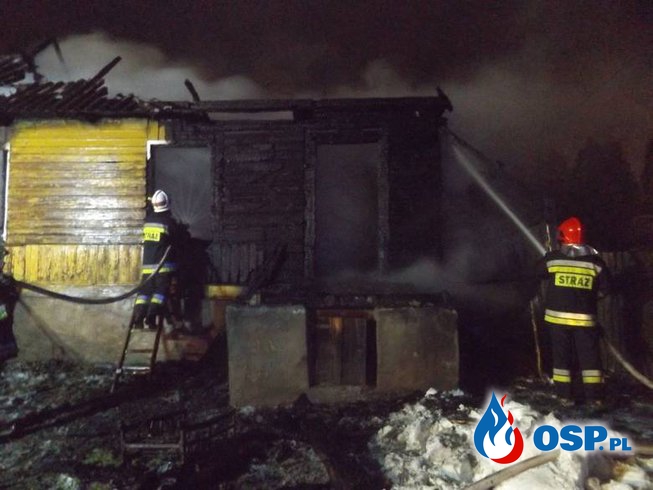Nocny pożar w miejscowości Belno gm.Zagnańsk OSP Ochotnicza Straż Pożarna