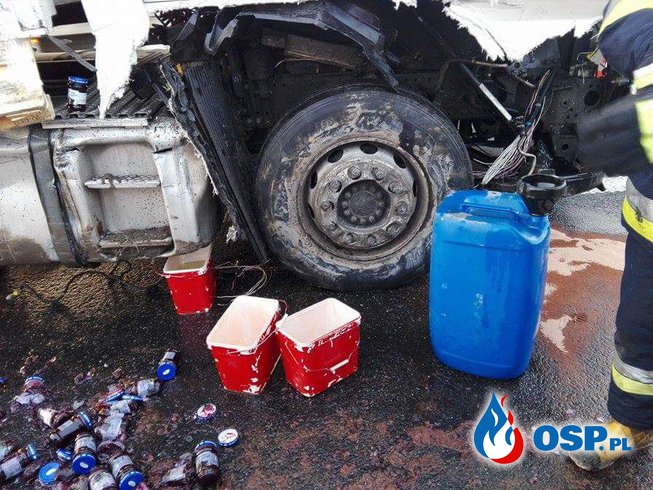 Wypadek dwóch samochodów - trasa S8 OSP Ochotnicza Straż Pożarna