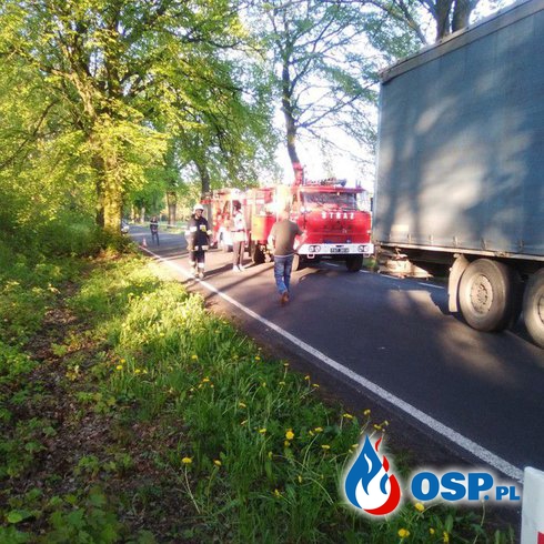 Wypadek na DW 189 OSP Ochotnicza Straż Pożarna