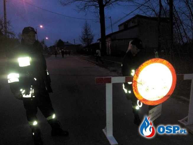Zabezpieczenie II-go Biegu "Księżycowy Cross" w Ozorkowie OSP Ochotnicza Straż Pożarna