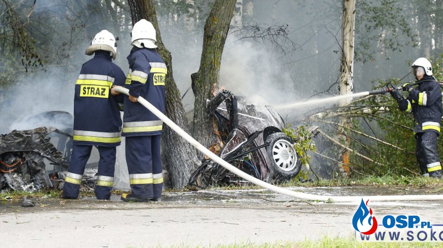 Tragiczny w skutkach wypadek. 20-latek zginął na miejscu. OSP Ochotnicza Straż Pożarna