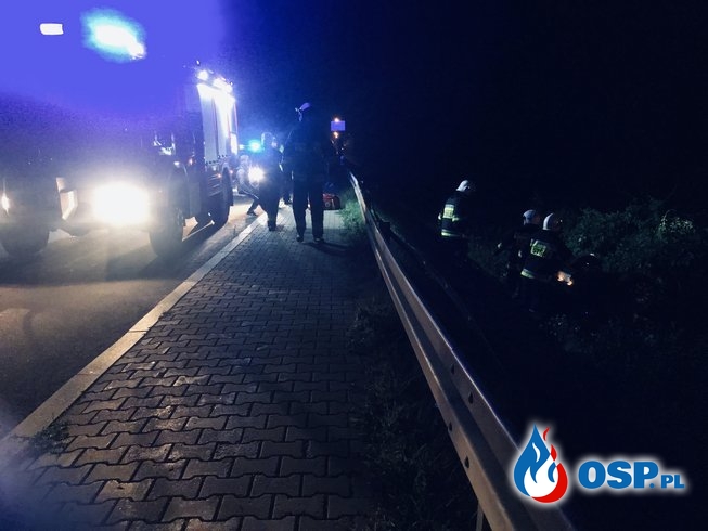 Kolizja drogowa w Glinojecku przy DK 60 OSP Ochotnicza Straż Pożarna