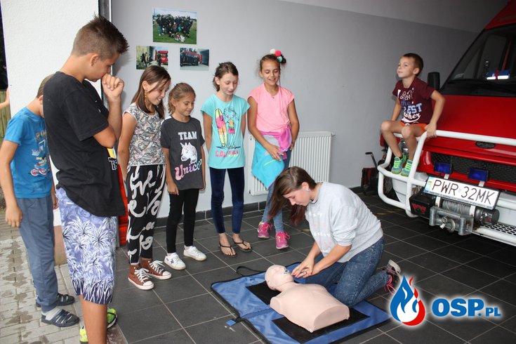 Nauka pierwszej pomocy dla dzieci OSP Ochotnicza Straż Pożarna