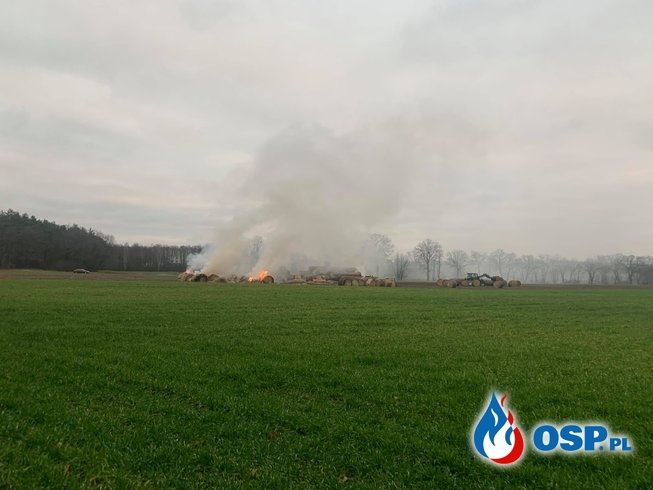 Pożar sterty w Ruszkowie Pierwszym OSP Ochotnicza Straż Pożarna
