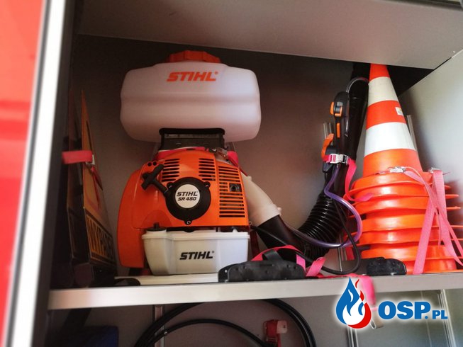 Nowy opryskiwacz spalinowy STHIL SR450 OSP Ochotnicza Straż Pożarna