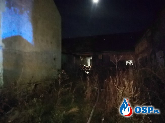 Pożar słomy w stodole OSP Ochotnicza Straż Pożarna