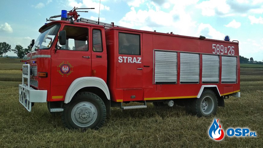 Pożar zboża na pniu w miejscowości Osówiec OSP Ochotnicza Straż Pożarna