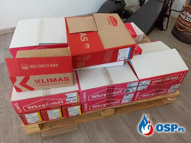 Przesyłka od firmy KLIMAS WKRĘT-MET - niezwykły zestaw! OSP Ochotnicza Straż Pożarna