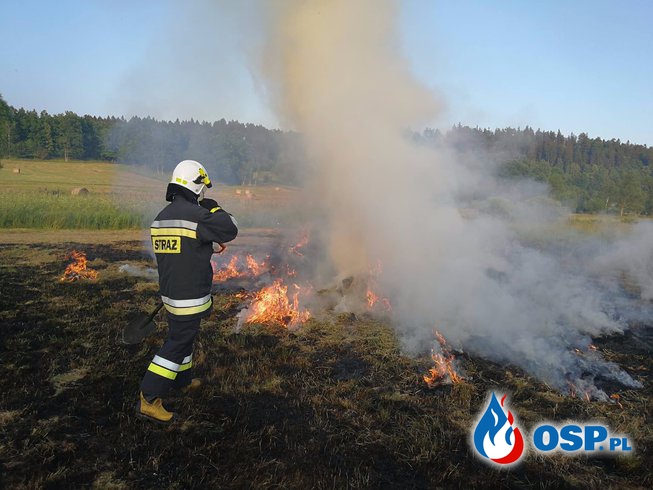 Pożar siana OSP Ochotnicza Straż Pożarna