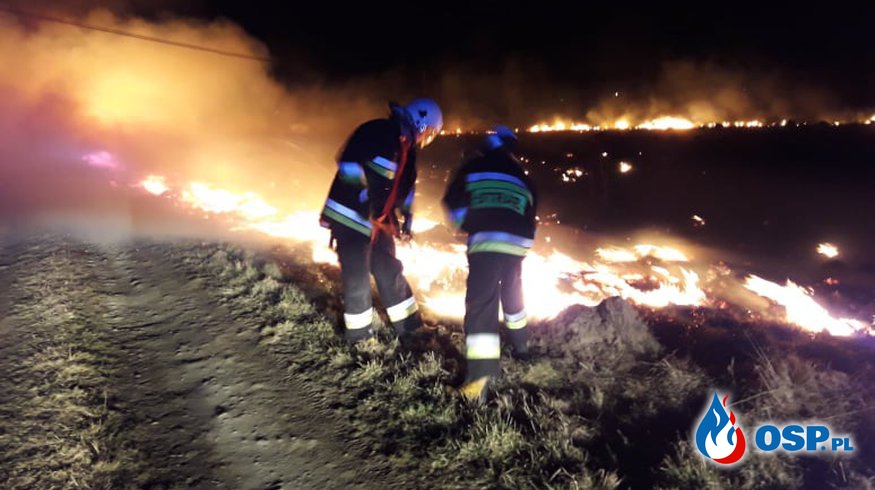 Kolejny raz płonęły trawy na terenie Gminy Chorkówka OSP Ochotnicza Straż Pożarna