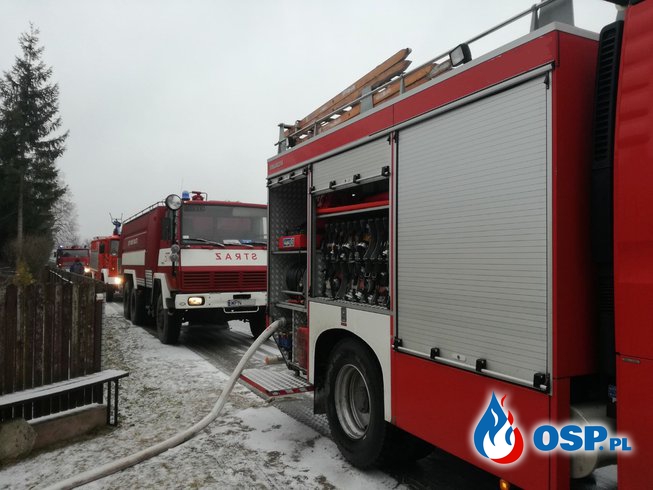 Pożar domu Gościmin Wielki OSP Ochotnicza Straż Pożarna