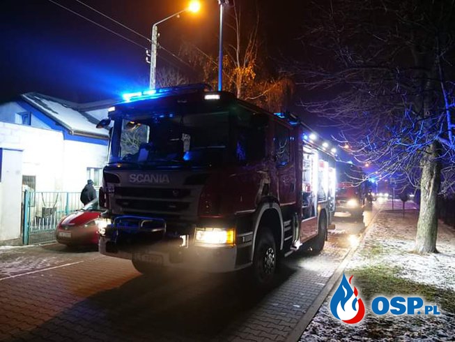 Pożar domku jednorodzinnego OSP Ochotnicza Straż Pożarna
