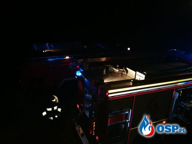 Pożar od uderzenia pioruna OSP Ochotnicza Straż Pożarna