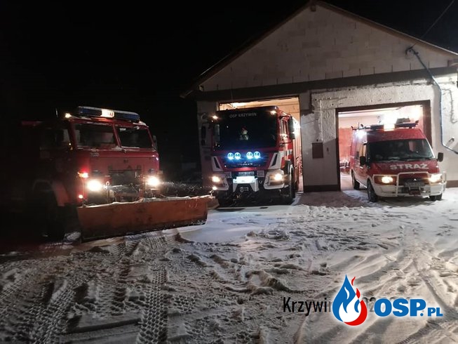 FLOTA OSP Krzywin gotowa do działań, bo zima straszy!!! OSP Ochotnicza Straż Pożarna