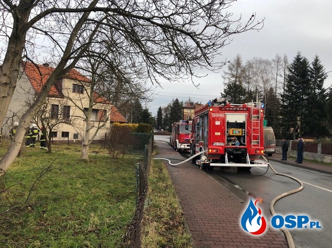 Pożar domu ze skutkiem śmiertelnym w miejscowości Kłaj OSP Ochotnicza Straż Pożarna