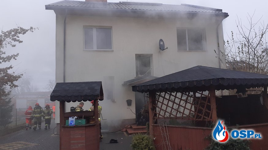 Pożar budynku mieszkalnego w Grajewie OSP Ochotnicza Straż Pożarna