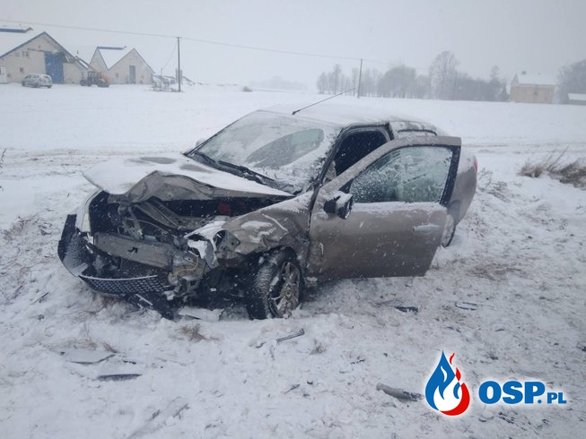Wypadek 17.01.2018 OSP Ochotnicza Straż Pożarna