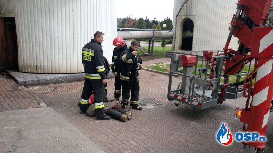 Ćwiczenia z ratownictwa wysokościowego OSP Ochotnicza Straż Pożarna