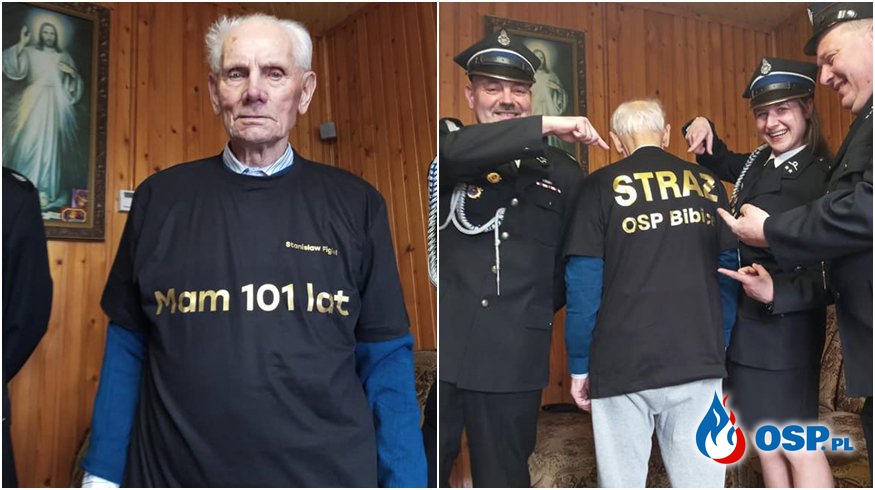 Druh Stanisław Figiel ma 101 lat! Wstąpił do OSP w 1941 roku. OSP Ochotnicza Straż Pożarna