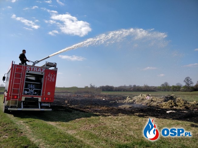 Pożar nieużytków - ul. Karola Wojtyły w Mętkowie OSP Ochotnicza Straż Pożarna