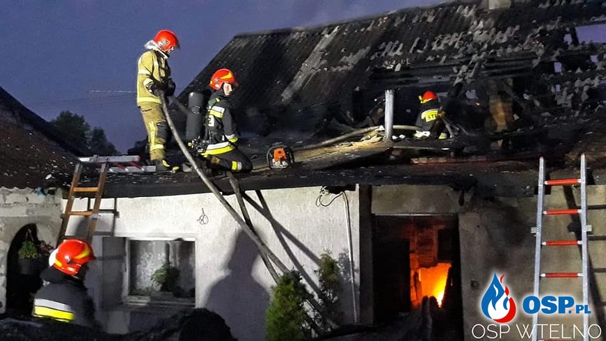 Spłonął dom strażaków z OSP Wtelno. Potrzebna pomoc! OSP Ochotnicza Straż Pożarna