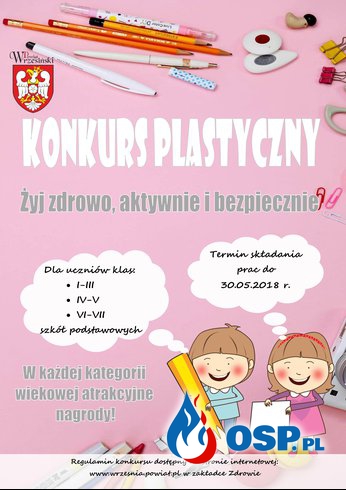 Powiat Wrzesiński zaprasza dzieci do udziału w konkursie! OSP Ochotnicza Straż Pożarna