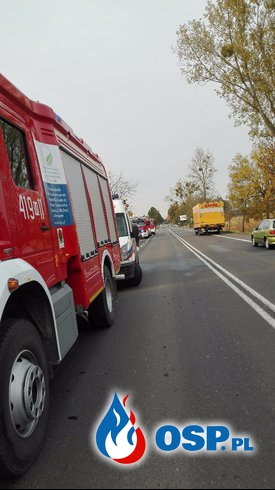 Wypadek drogowy na "siódemce" OSP Ochotnicza Straż Pożarna