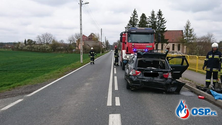 47/2019 Kolizja drogowa z udziałem dwóch aut OSP Ochotnicza Straż Pożarna