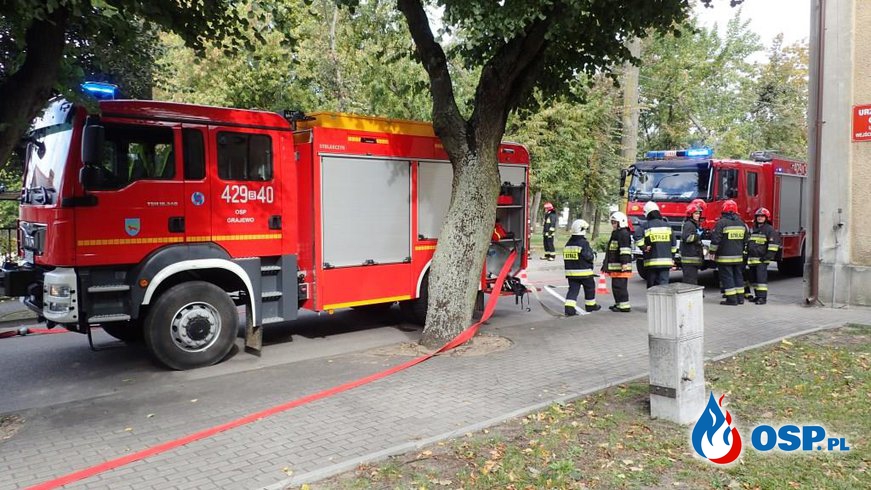 Pożar w Starostwie Powiatowym OSP Ochotnicza Straż Pożarna