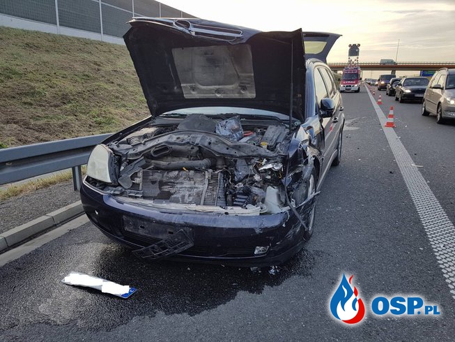 Kolizja na Autostradzie OSP Ochotnicza Straż Pożarna