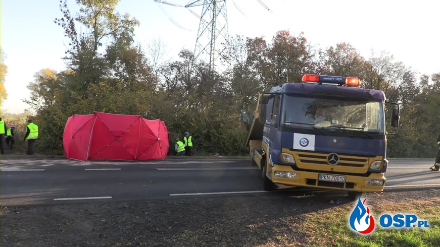 Po tragicznym wypadku cysterna zatrzymała się tuż przed domem OSP Ochotnicza Straż Pożarna
