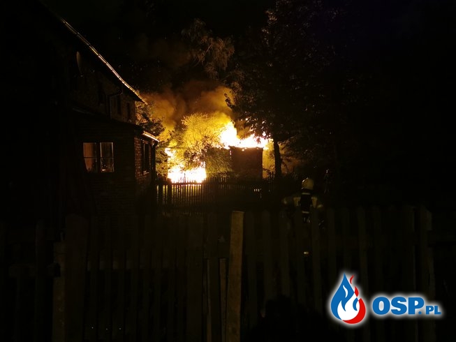 Katowice: Pożar budynku gospodarczego OSP Ochotnicza Straż Pożarna