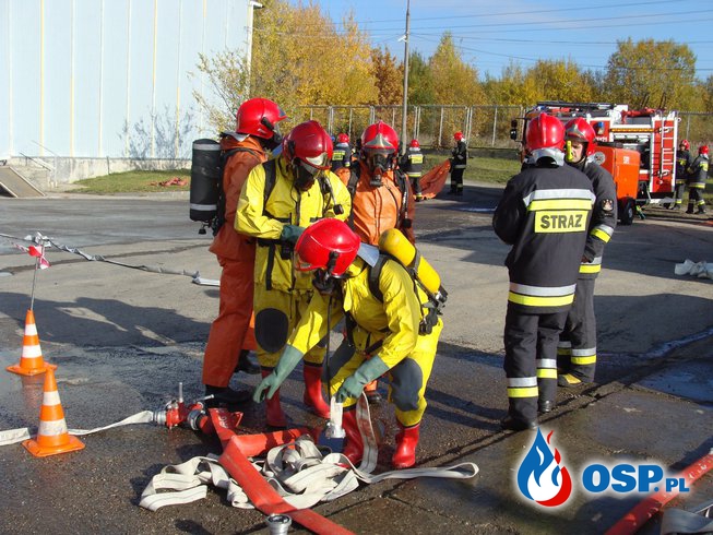 Ćwiczenia komendanta powiatowego Państwowej Straży Pożarnej 16.10.2013 OSP Ochotnicza Straż Pożarna