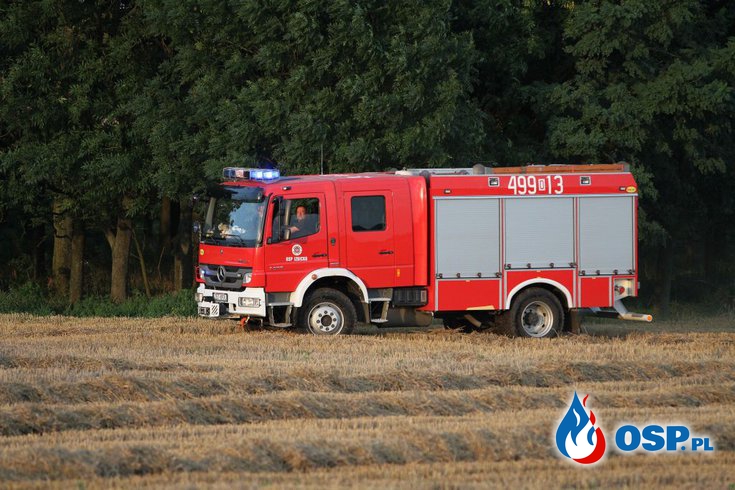 Pożar ścierniska - spłonęło 25 hektarów, w akcji 11 zastępów OSP Ochotnicza Straż Pożarna