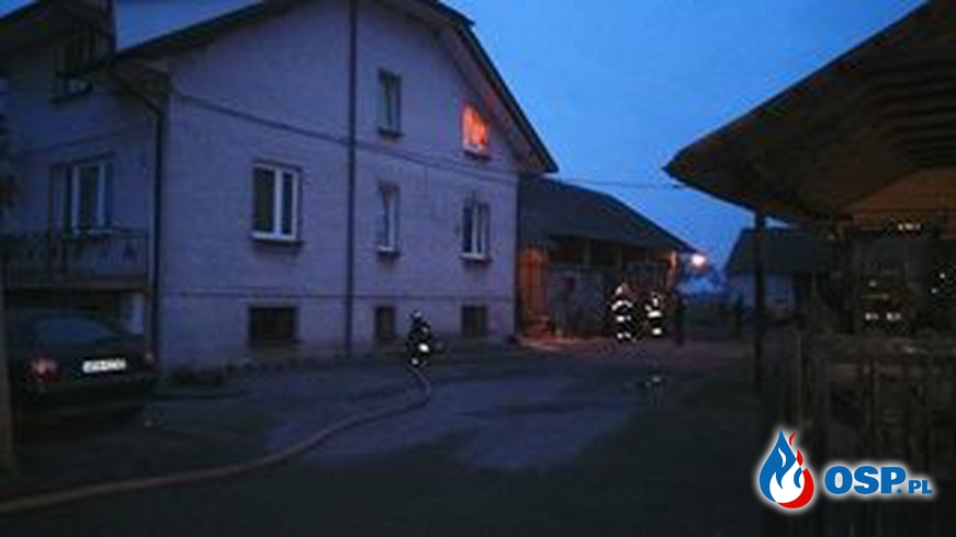 Pożar kotłowni w Seredzicach OSP Ochotnicza Straż Pożarna