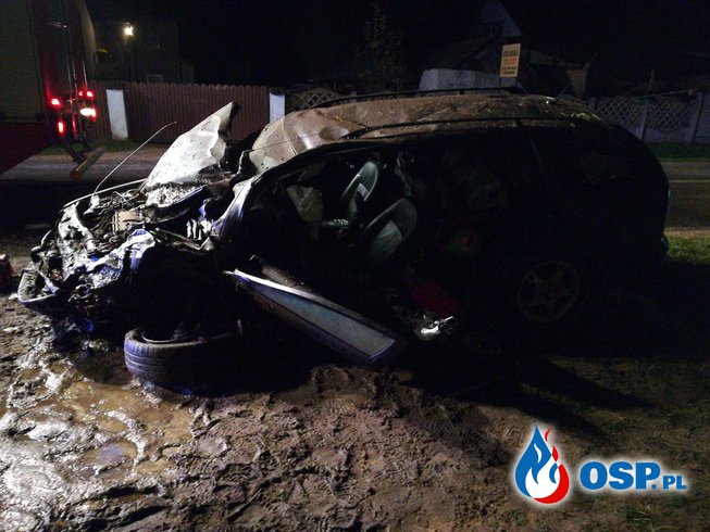Wypadek w miejscowości Kadłubówka OSP Ochotnicza Straż Pożarna