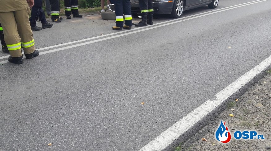 Zderzenie 5 samochodów w Dąbrówce Tuchowskiej OSP Ochotnicza Straż Pożarna
