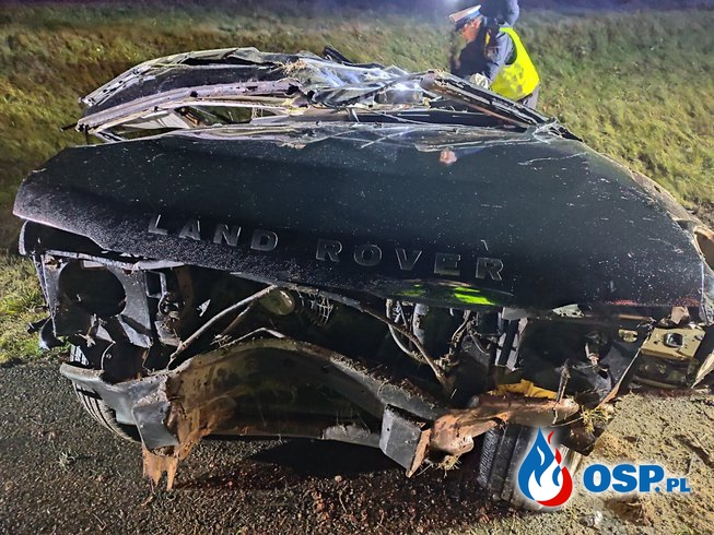 Tragiczny wypadek na trasie S8. Zginął obywatel Szwecji. OSP Ochotnicza Straż Pożarna