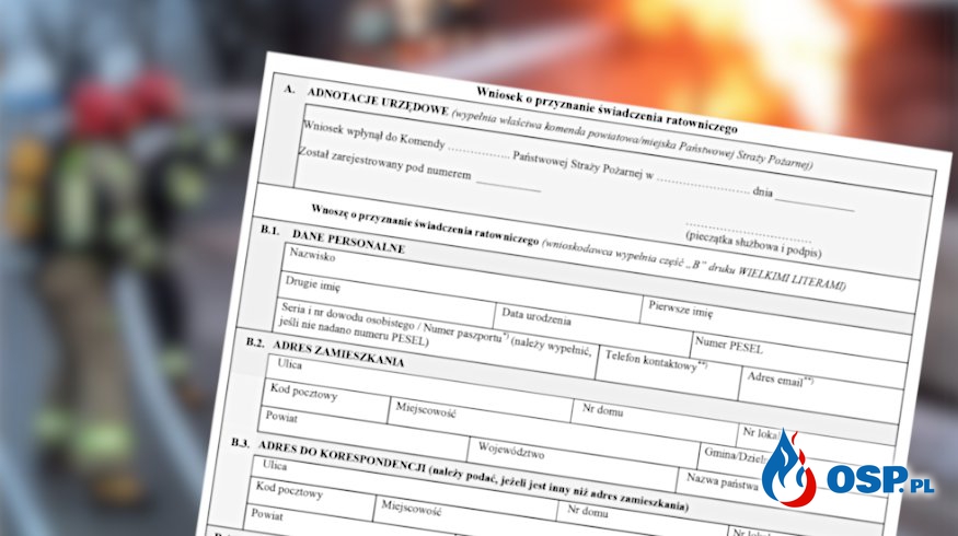 Dodatek emerytalny dla strażaków OSP. Opublikowano rozporządzenie. OSP Ochotnicza Straż Pożarna
