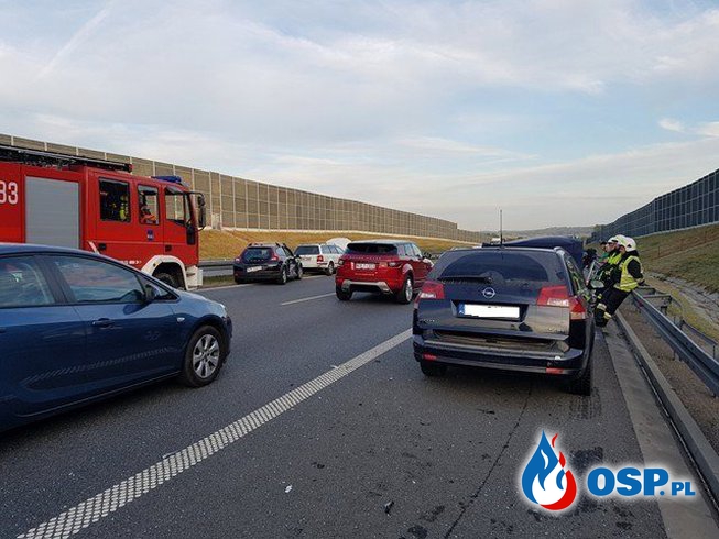 Kolizja na Autostradzie OSP Ochotnicza Straż Pożarna
