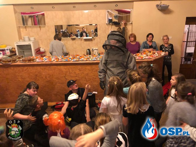 Konkurs wiedzy podczas zabawy Andrzejkowej dla dzieci! OSP Ochotnicza Straż Pożarna
