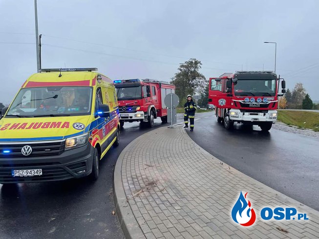 Kolizja drogowa na obwodnicy Wronek OSP Ochotnicza Straż Pożarna