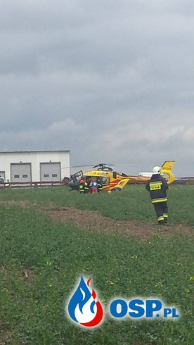 Wypadek w Myślatkowie, Dwie osoby poszkodowane OSP Ochotnicza Straż Pożarna