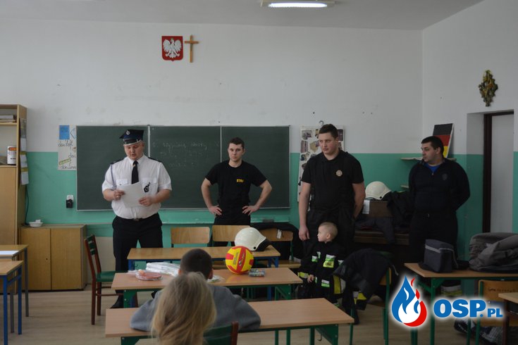 Eliminacje środowiskowe Ogólnopolskiego Turnieju Wiedzy Pożarniczej pt. "Młodzież zapobiega pożarom" OSP Ochotnicza Straż Pożarna