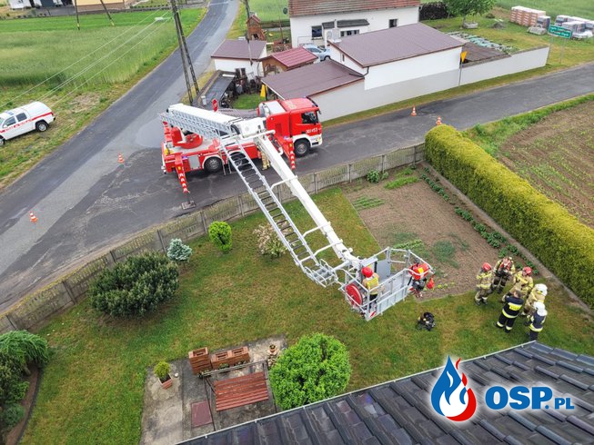 Pożar sadzy w przewodzie dymowym OSP Ochotnicza Straż Pożarna