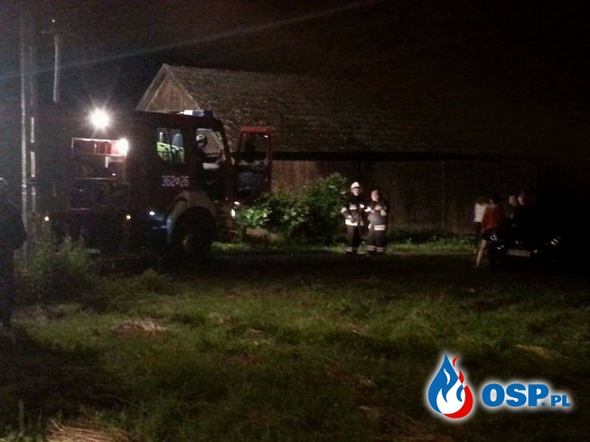 Pożar stodoły w Lubaszowej OSP Ochotnicza Straż Pożarna